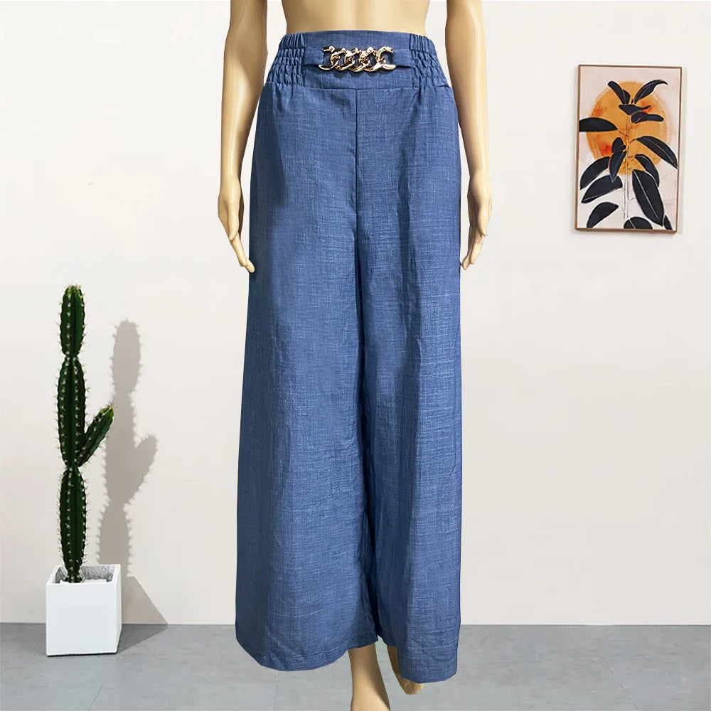 Women’s High Waist Wide Leg Summer Pants