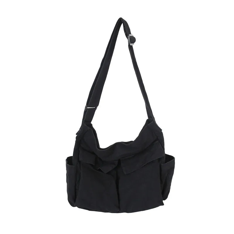 Vintage Canvas Shoulder Tote Bag