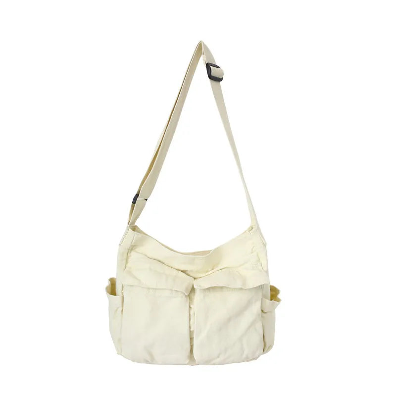 Vintage Canvas Shoulder Tote Bag