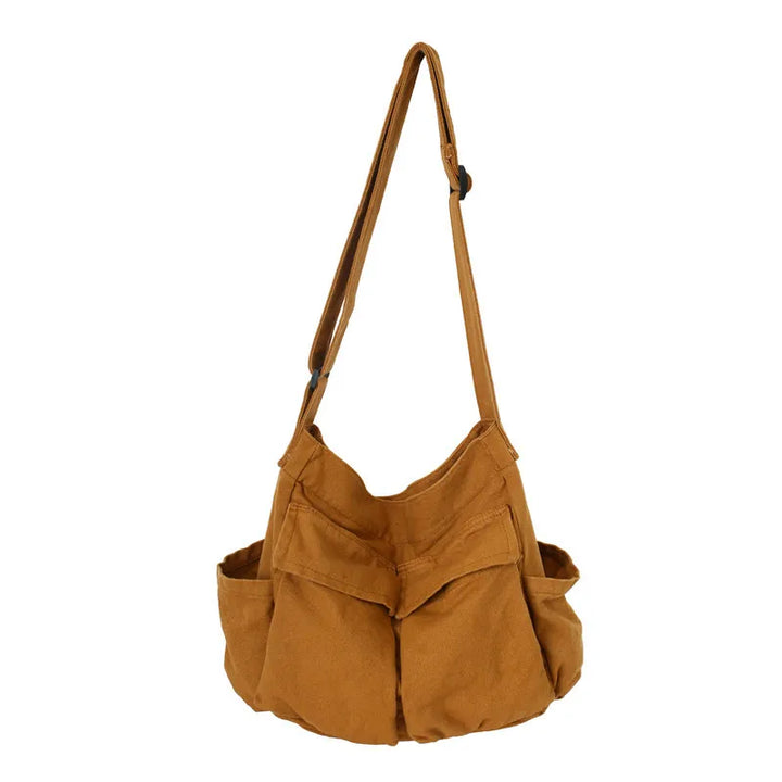 Vintage Canvas Shoulder Tote Bag