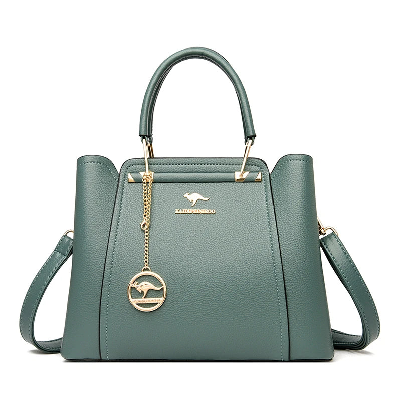 Luxury 3-Layer Soft Leather Shoulder Crossbody Bag