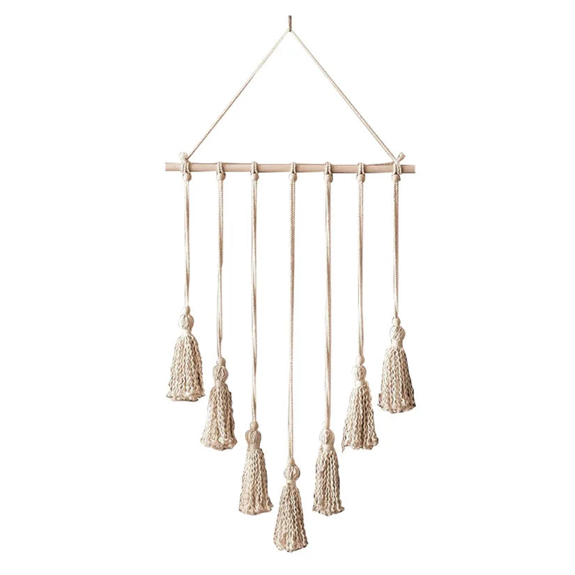 Boho Macrame Photo Display with Lights