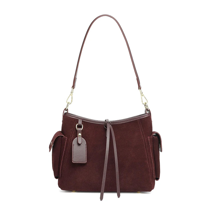 Vintage Suede Genuine Leather Shoulder Bag
