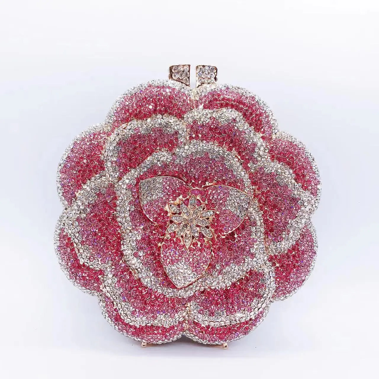 Rhinestone Hollow Clutch Bag