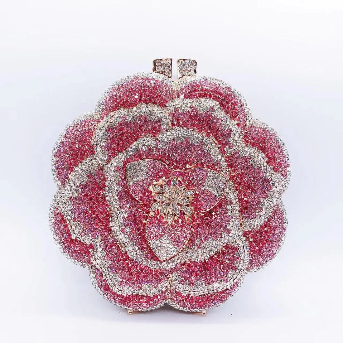Rhinestone Hollow Clutch Bag