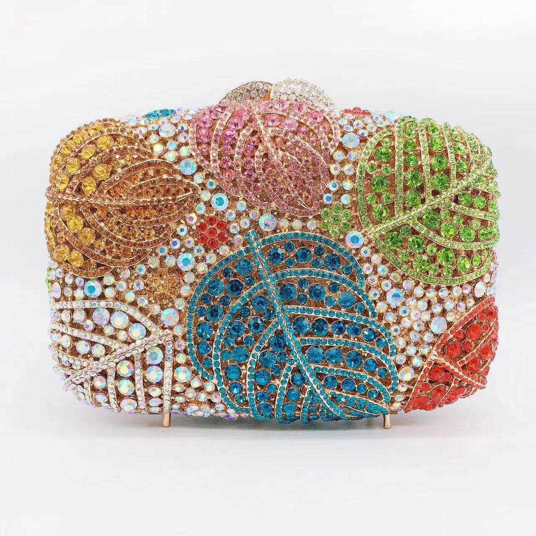 Rhinestone Hollow Clutch Bag