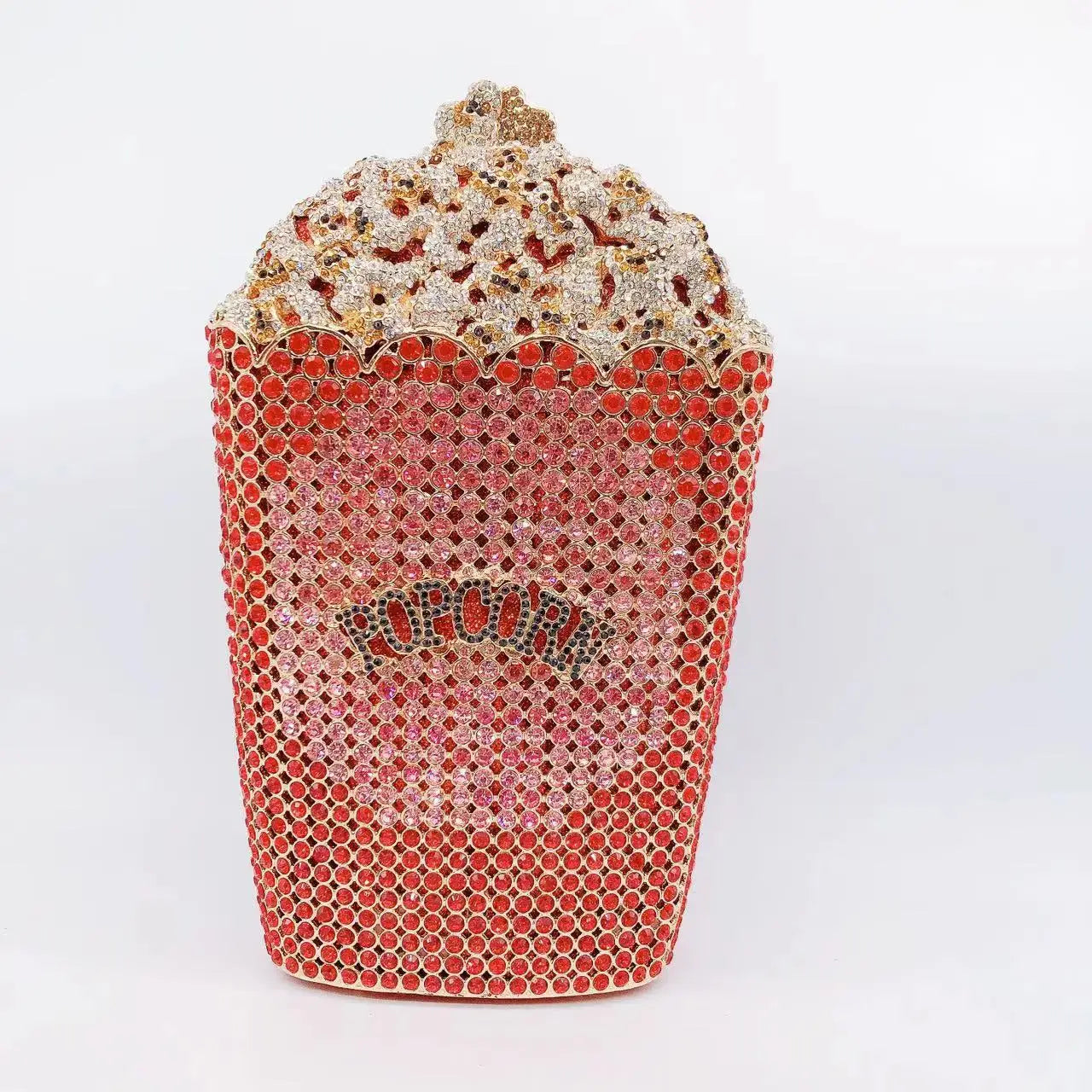 Rhinestone Hollow Clutch Bag
