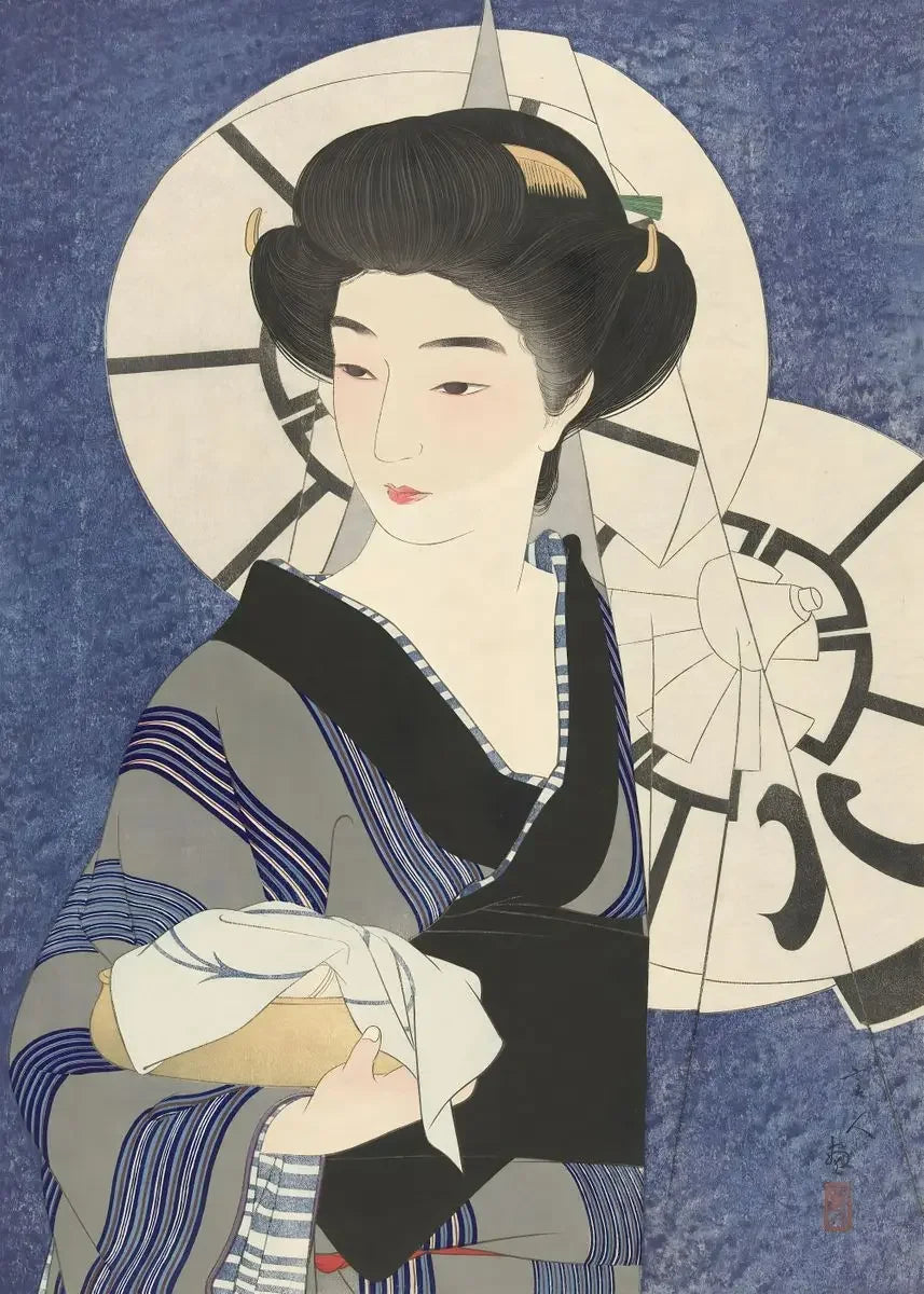 Japanese Vintage Geisha Ukiyo-e Canvas Poster