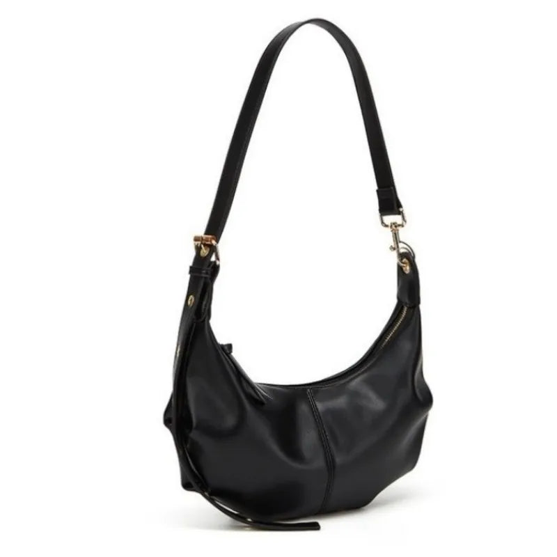 Women’s Soft Leather Crescent Shoulder Bag