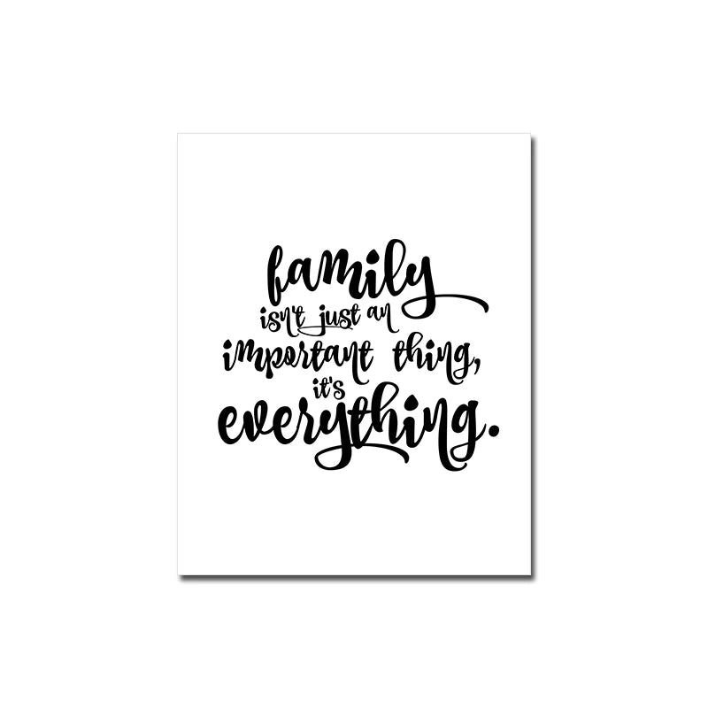 Happy Family Love Quote Canvas