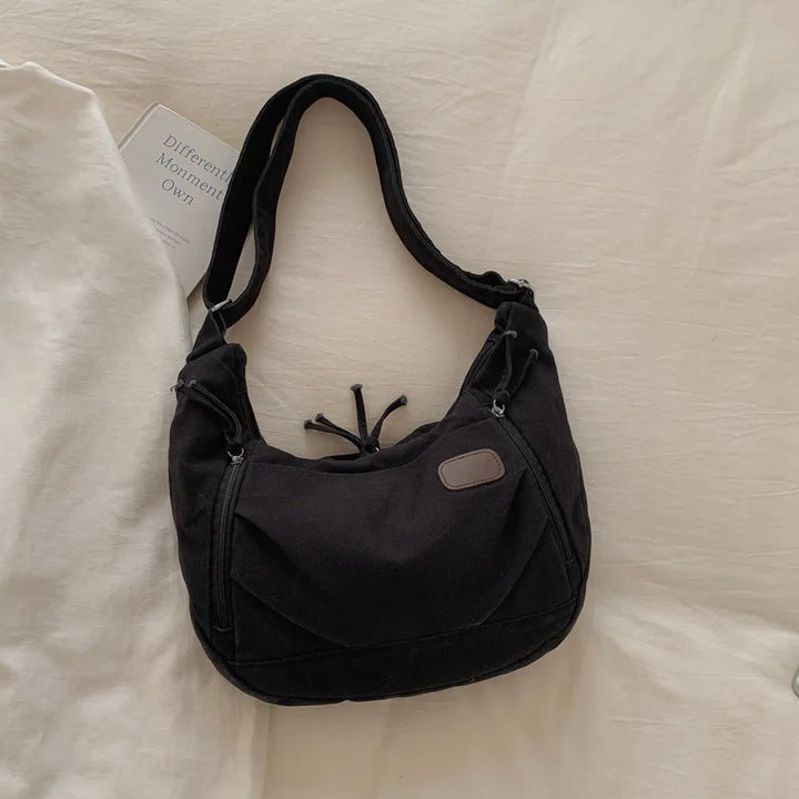 Stylish Vintage Canvas Crossbody Hobo Bag