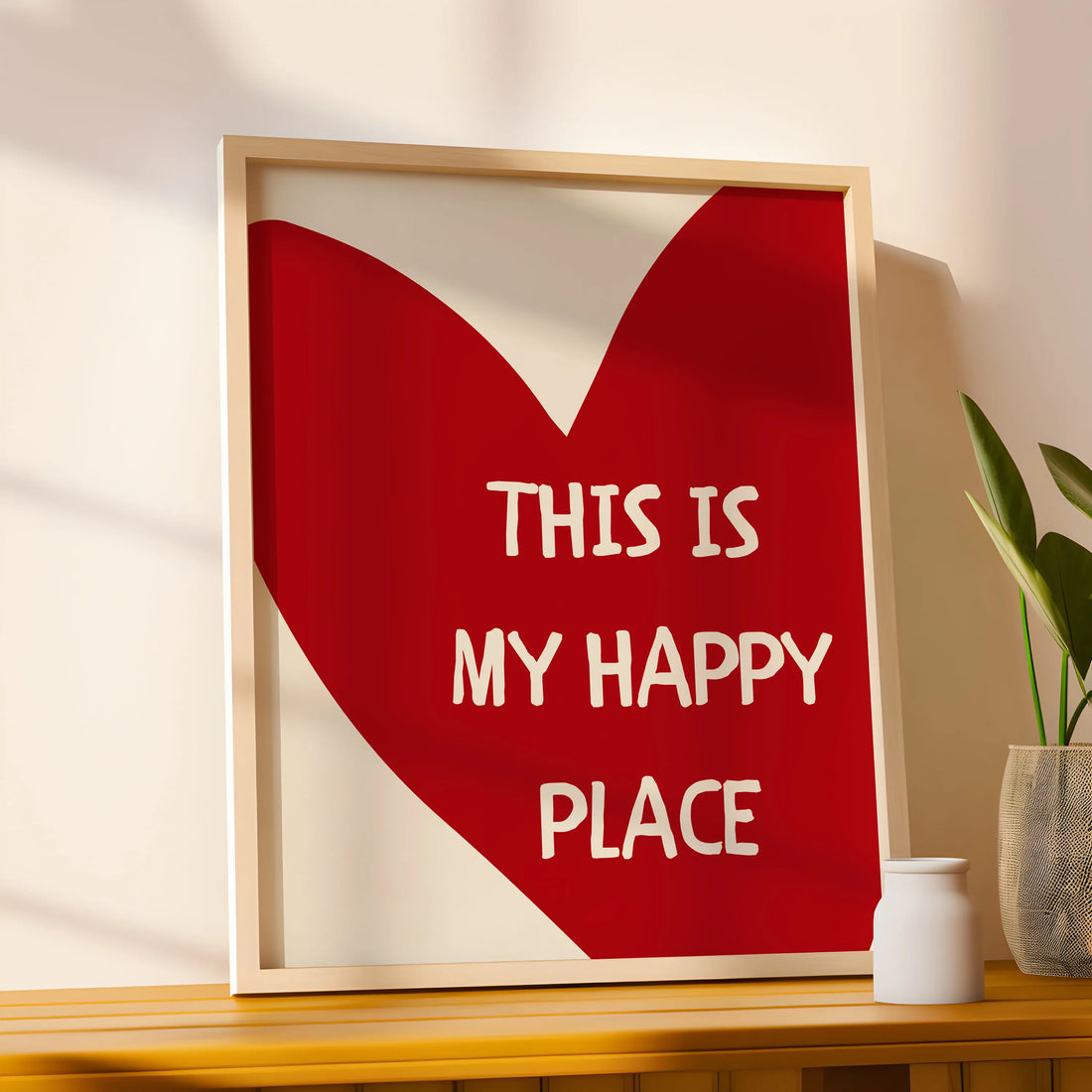 This Is My Happy Place Framed Canvas