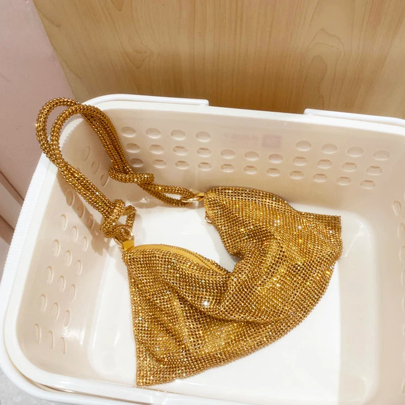 Rhinestone Hobo Shoulder Bag