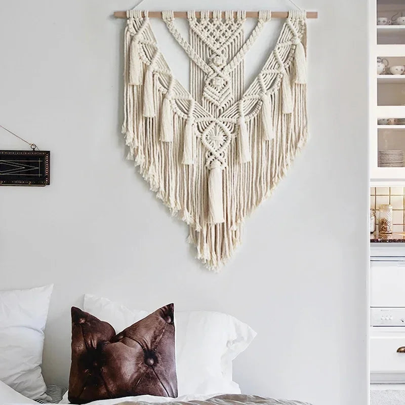 Handwoven Boho Macrame Wall Hanging