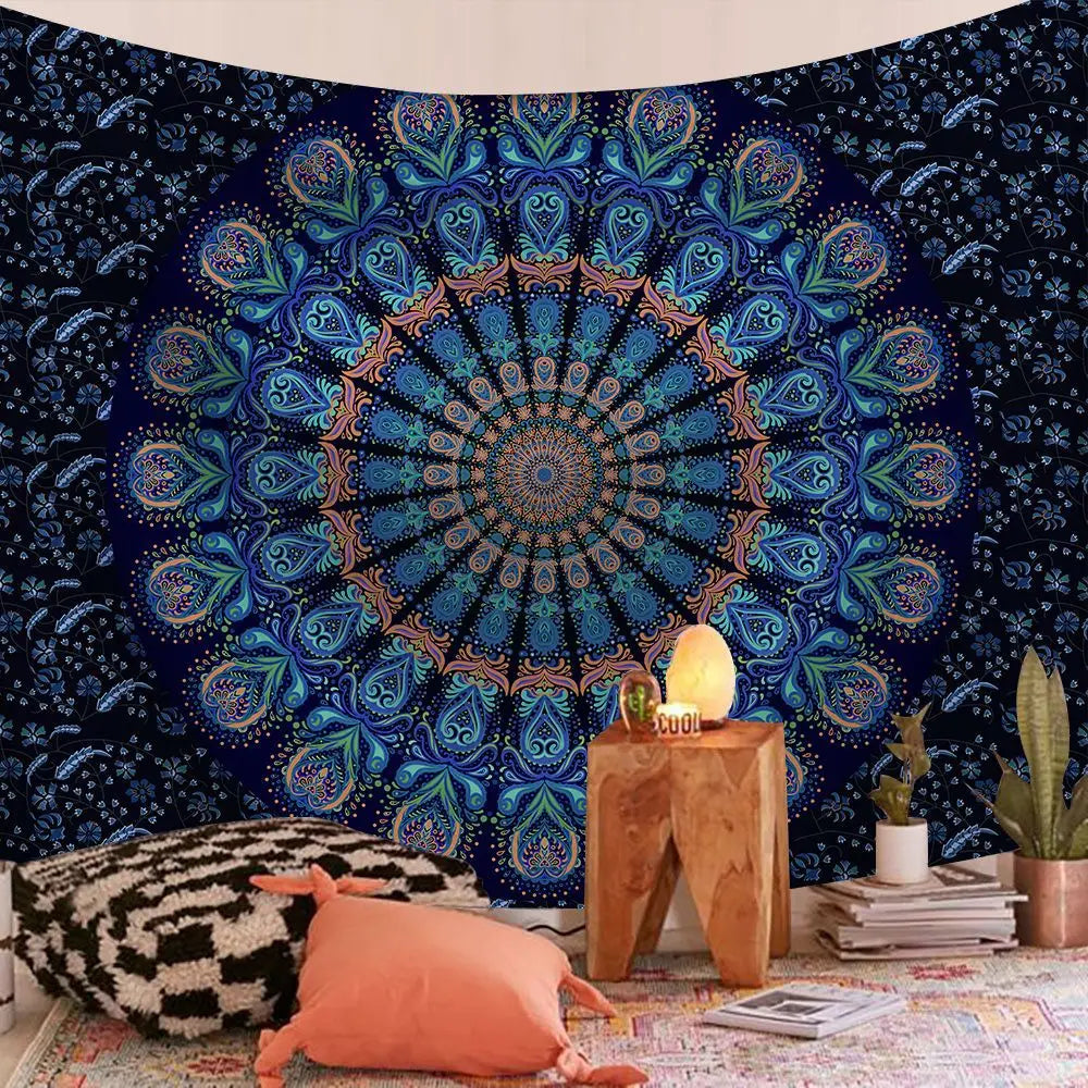 Indian Mandala Boho Tapestry Blanket