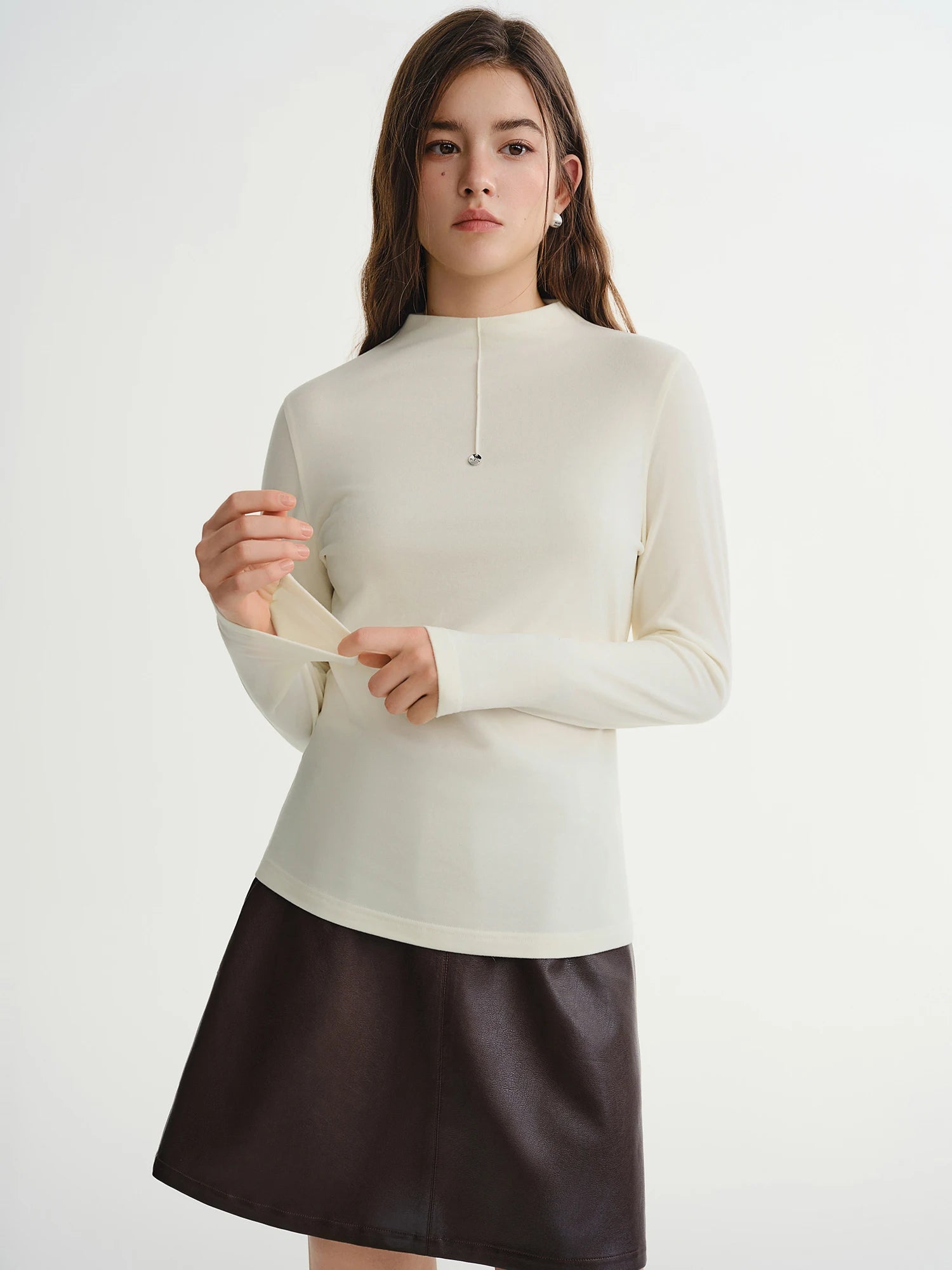 Women’s Turtleneck Soft Basic Layering Top