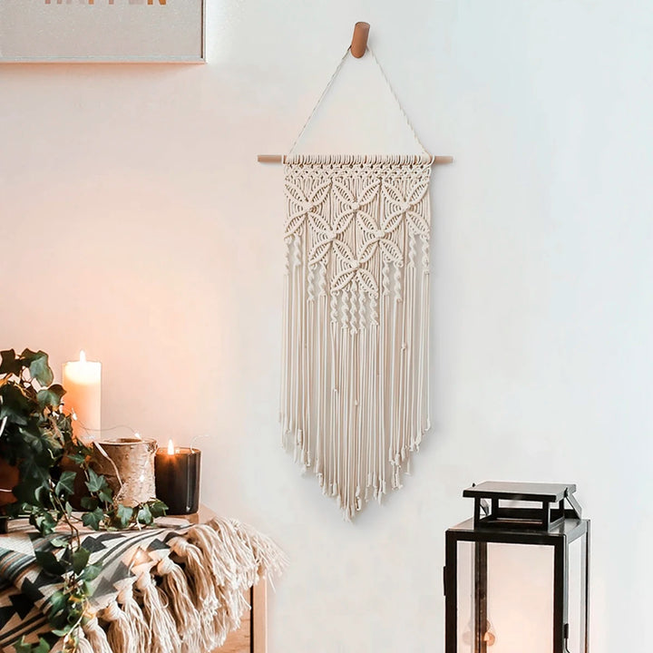 Solid Color Boho Macrame Wall Hanging