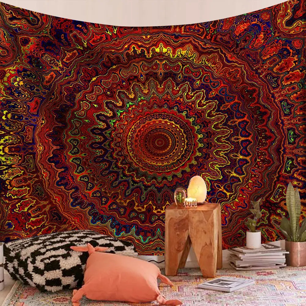 Indian Mandala Boho Tapestry Blanket