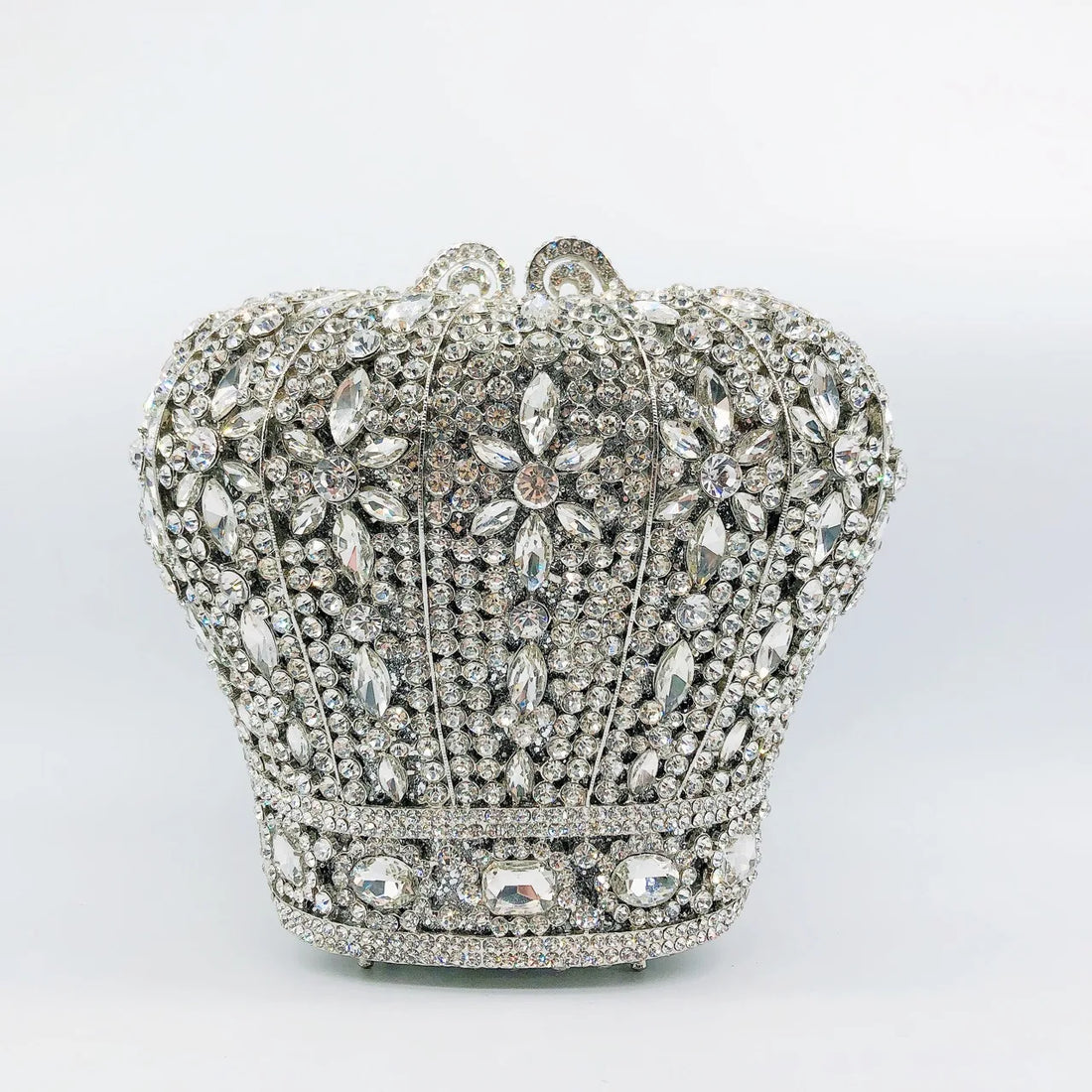 Rhinestone Hollow Clutch Bag