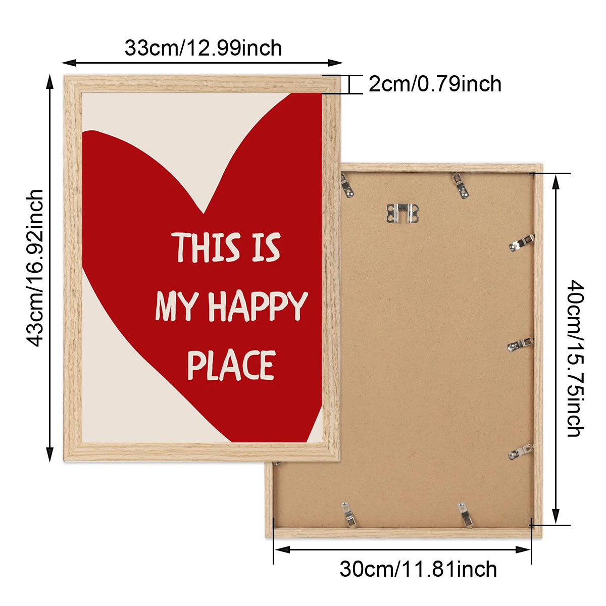 This Is My Happy Place Framed Canvas