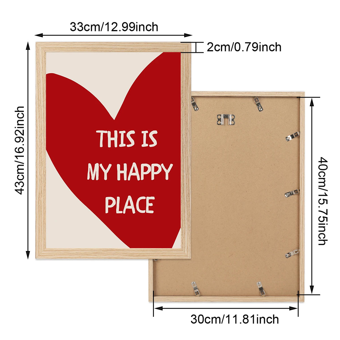 This Is My Happy Place Framed Canvas