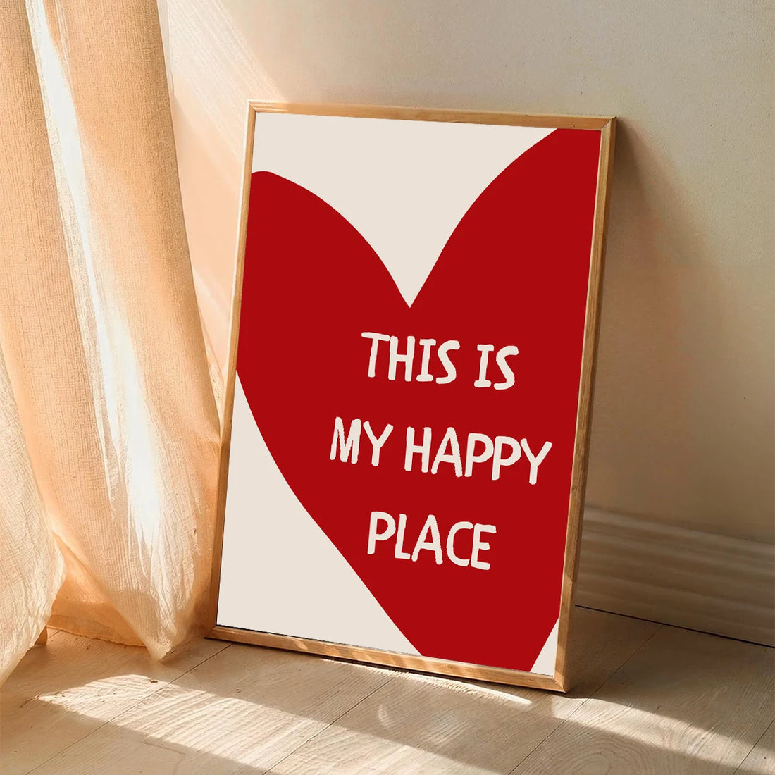 This Is My Happy Place Framed Canvas