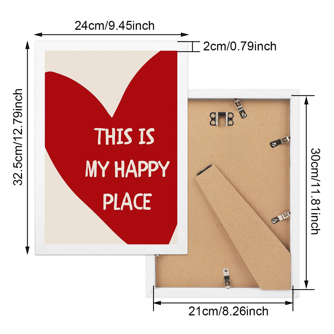 This Is My Happy Place Framed Canvas