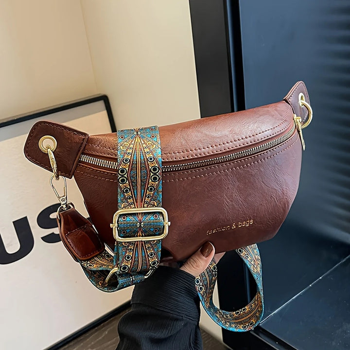 Women Casual PU Chest Crossbody Bag