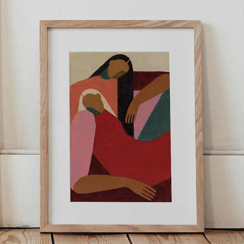 Reds Gallery Wall Abstract Figure Canvas Art