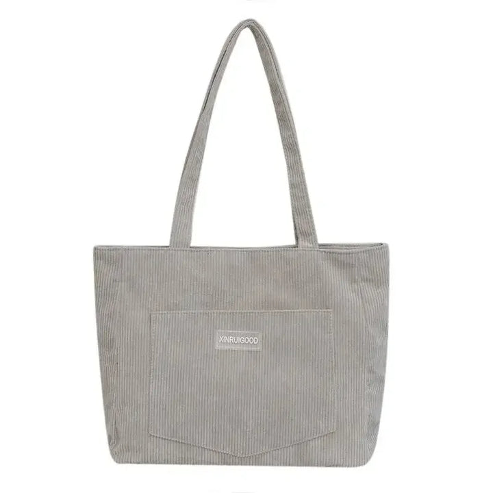 Women's Large Capacity Corduroy Shoulder Bag