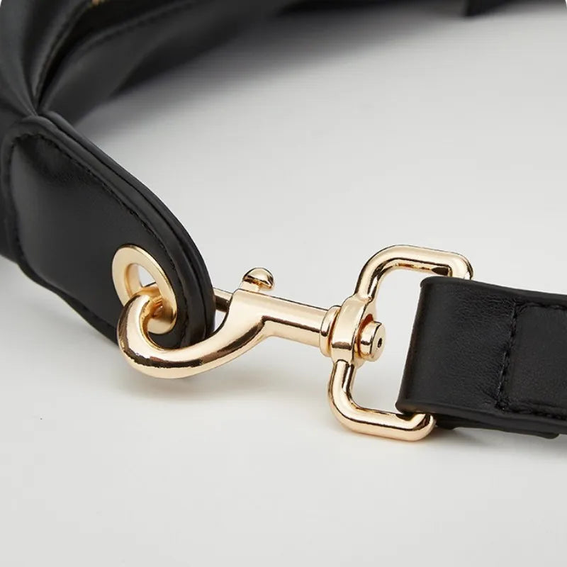Women’s Soft Leather Crescent Shoulder Bag