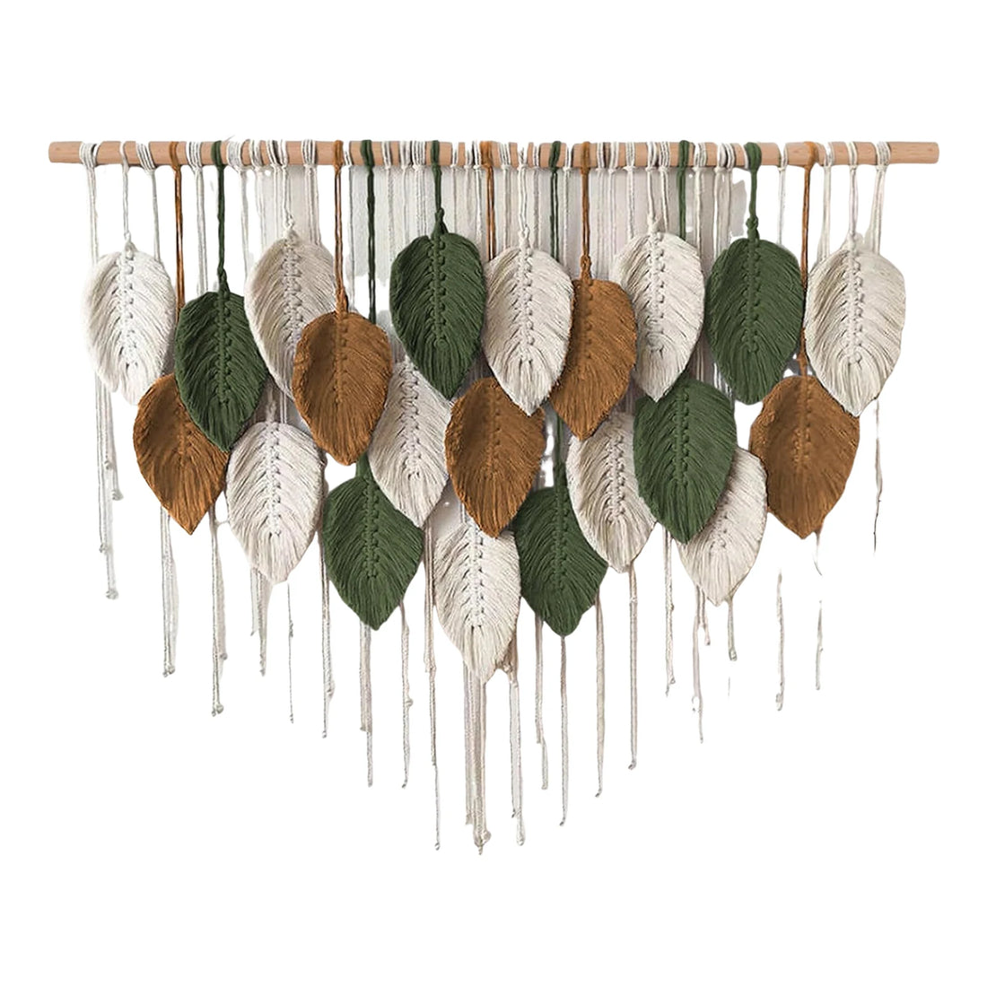 Large Handmade Boho Leaf Macrame Wall Tapestry