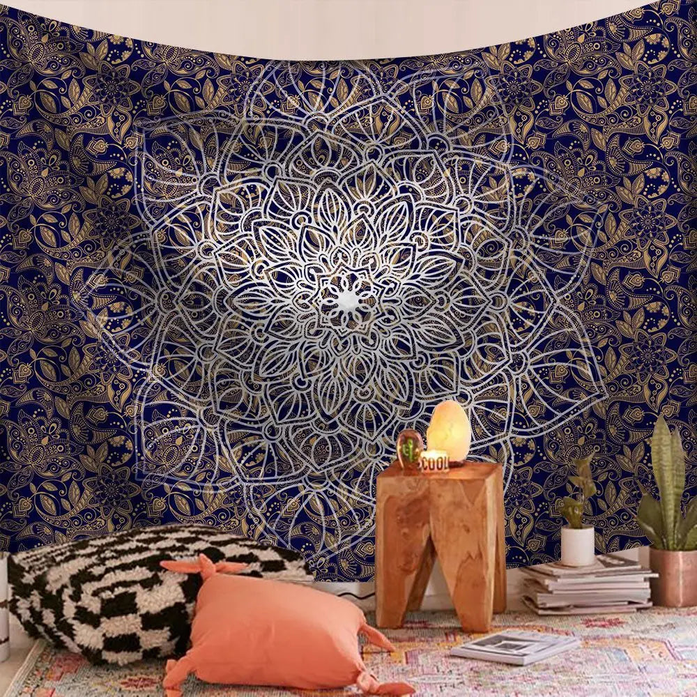 Indian Mandala Boho Tapestry Blanket