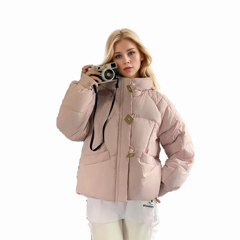 Hooded Cotton Padded Winter Jacket