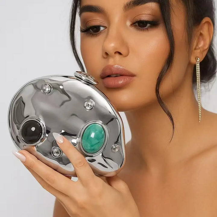 Acrylic Shell Clutch Bag