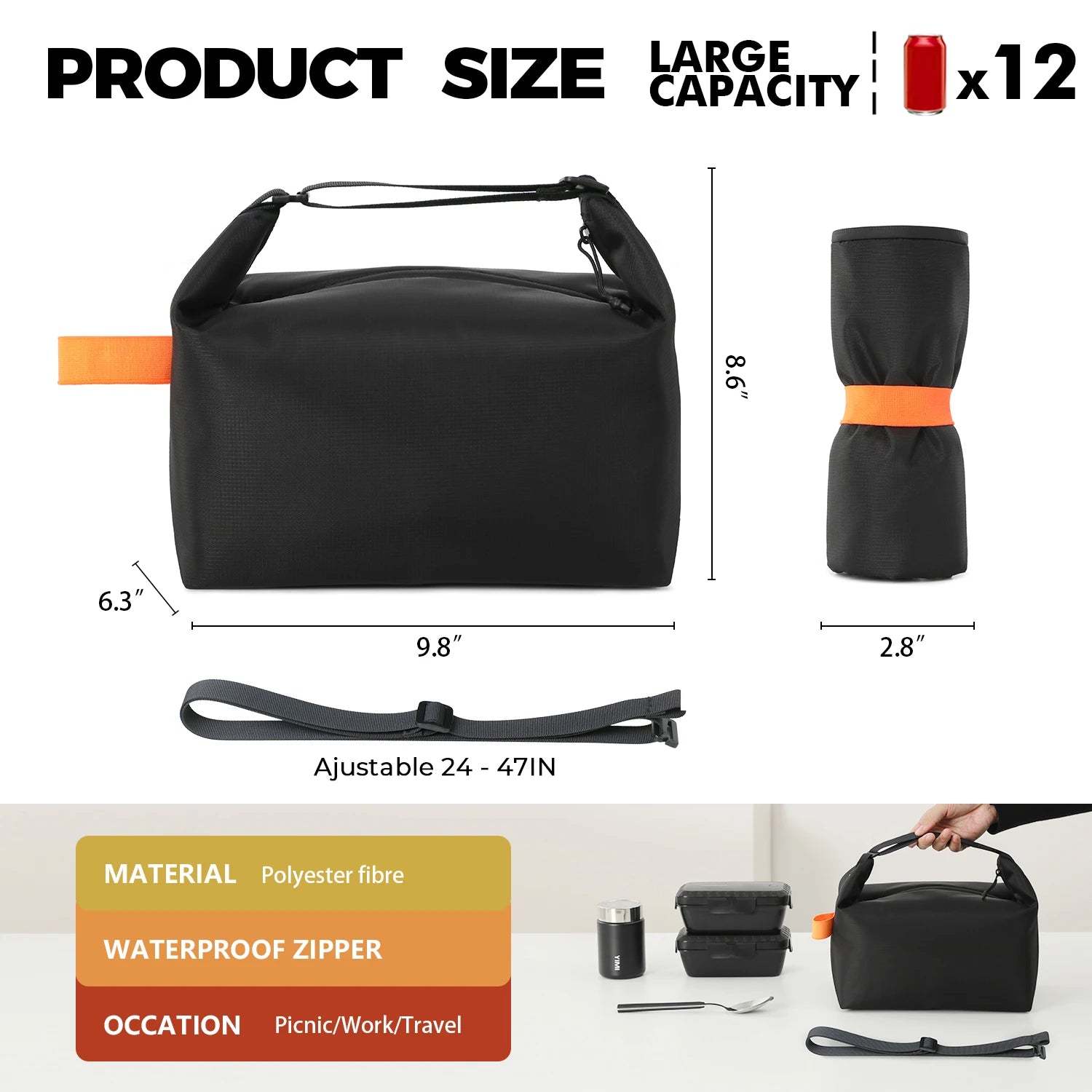 Insulated Thermal Lunch Bag