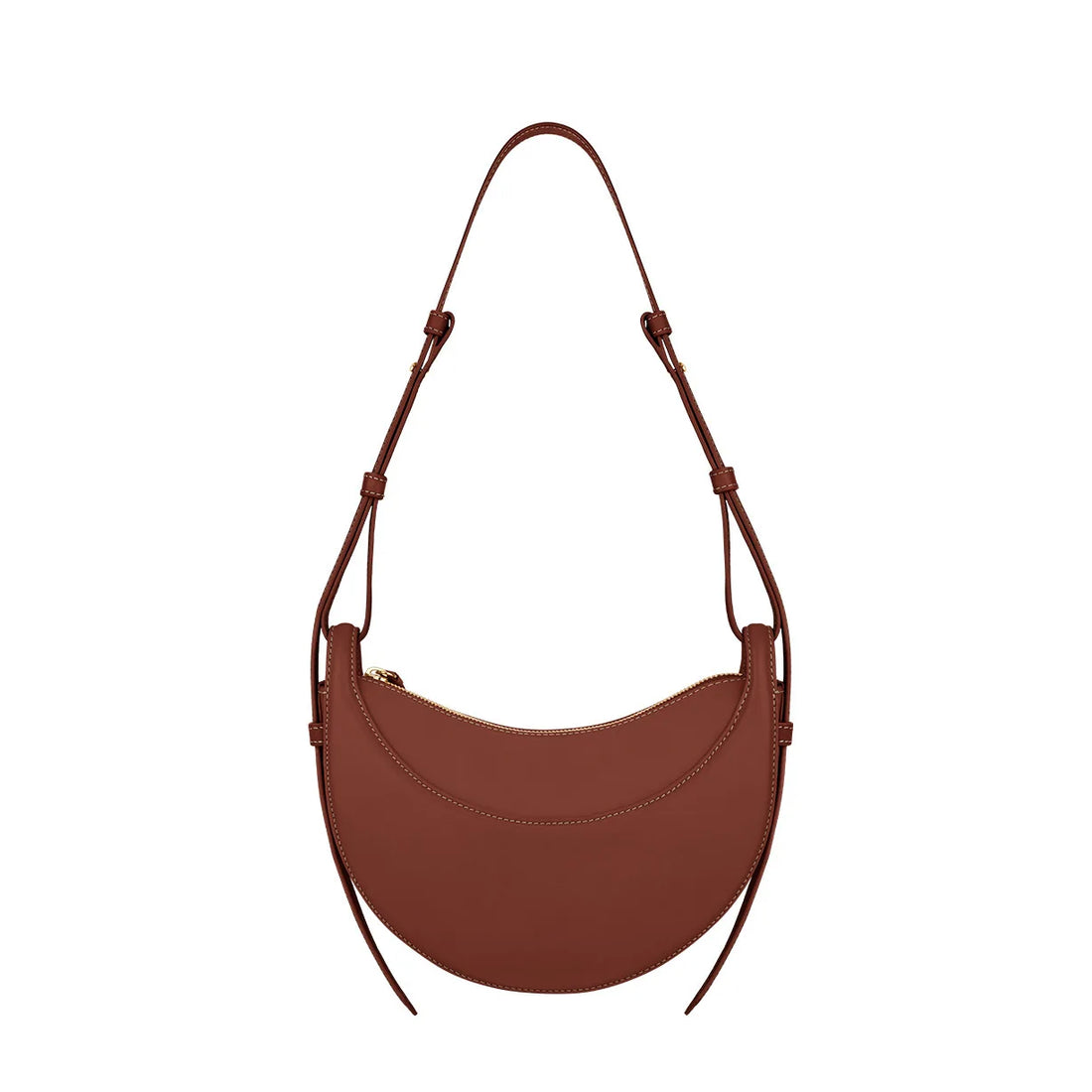 Women Crescent Leather Crossbody Bag