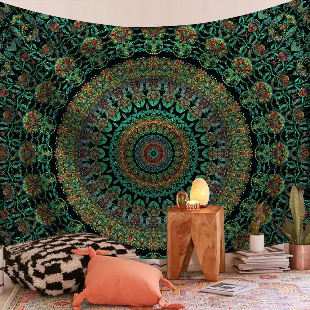 Indian Mandala Boho Tapestry Blanket