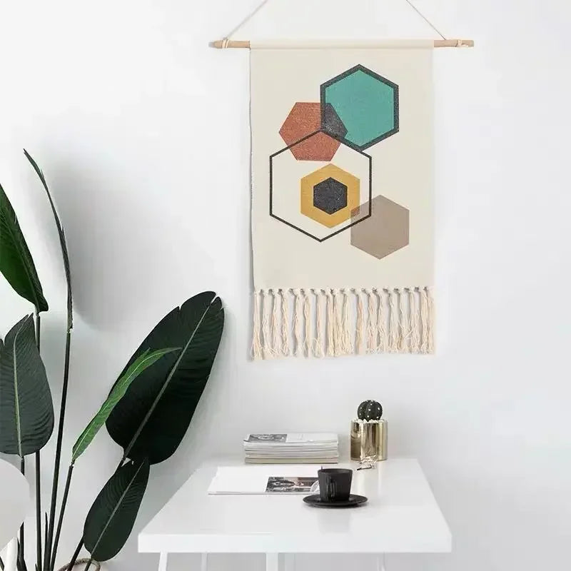 Nordic Handmade Tassel Macrame Wall Tapestry