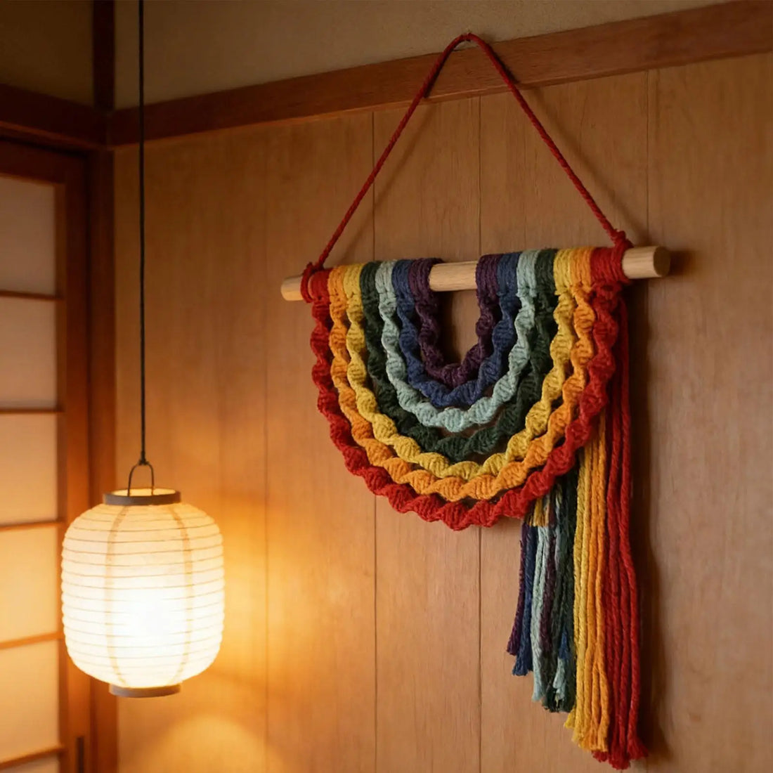 Lovely Macrame Rainbow Wall Hanging