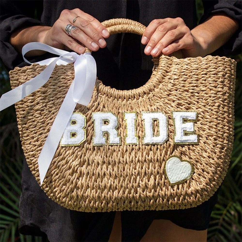 Bride Straw Tote