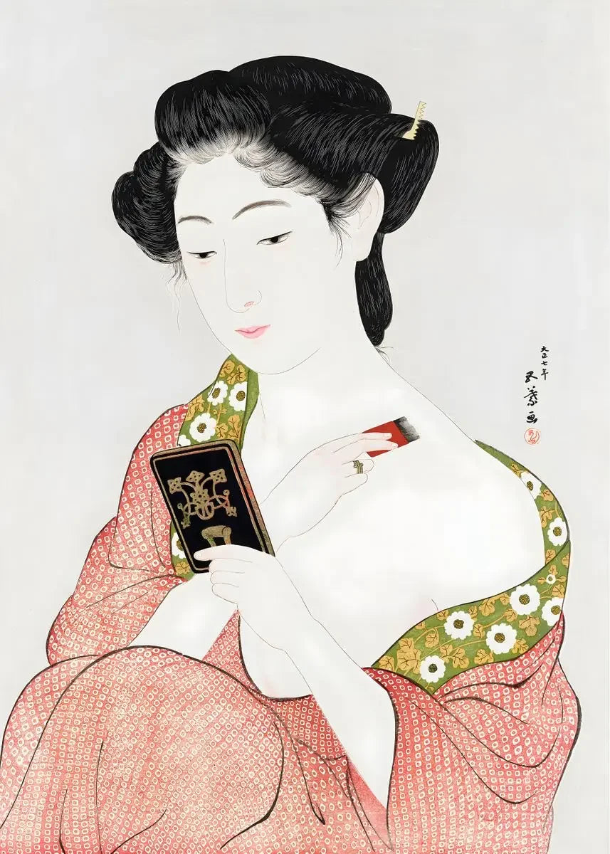 Japanese Vintage Geisha Ukiyo-e Canvas Poster