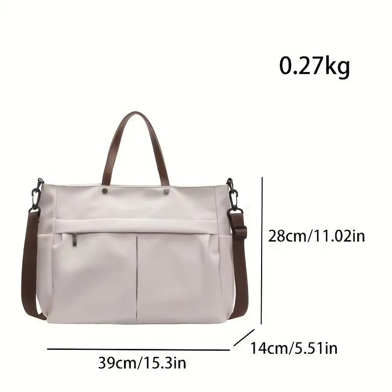 Spacious Nylon Tote Bag
