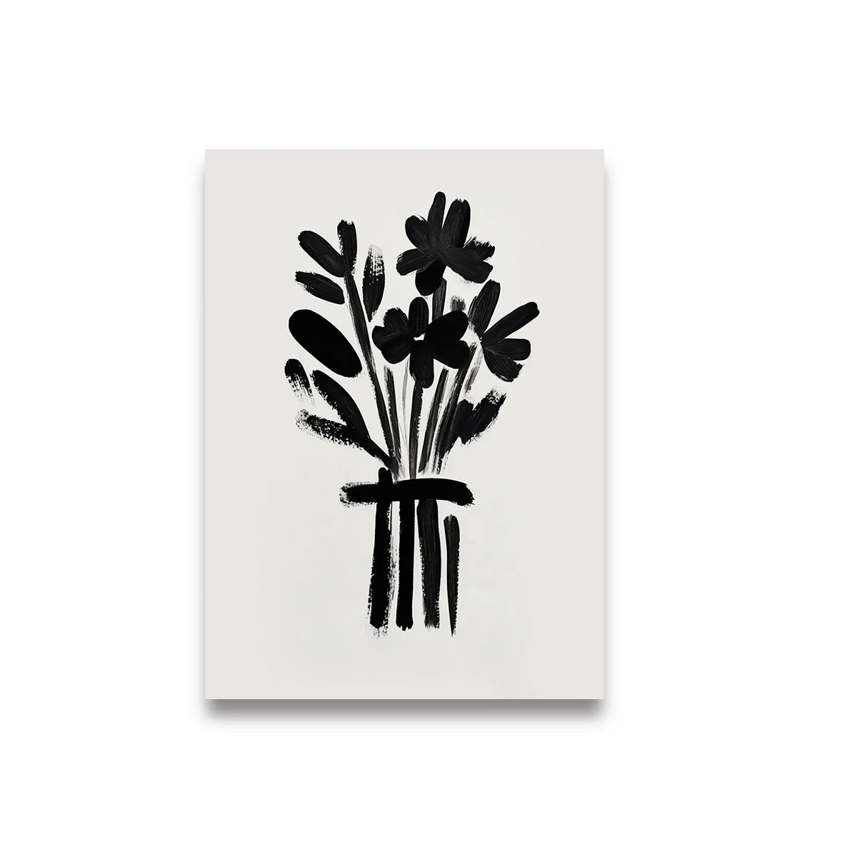 Abstract Woman Reading Coffee Canvas Wall Art
