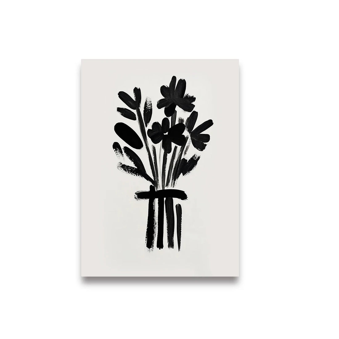 Abstract Woman Reading Coffee Canvas Wall Art