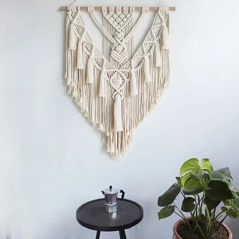 Handwoven Boho Macrame Wall Hanging