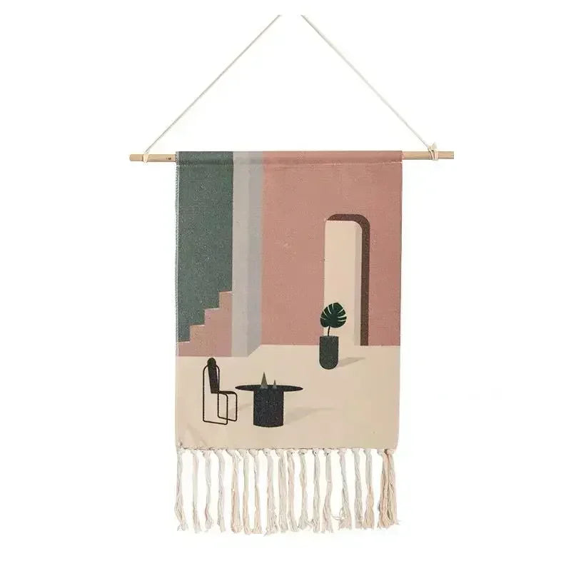 Nordic Handmade Tassel Macrame Wall Tapestry