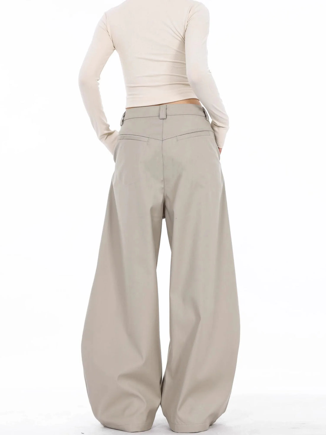 Women’s High Waist Straight Suit Pants