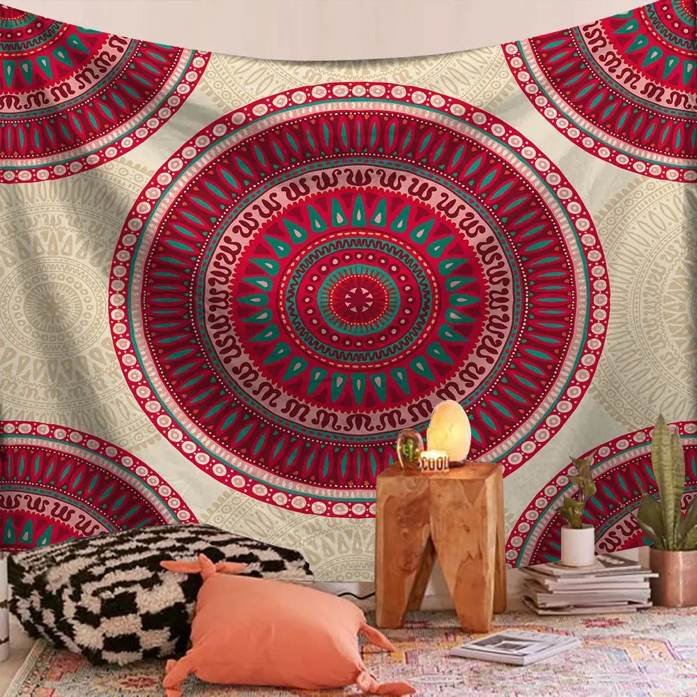 Indian Mandala Boho Tapestry Blanket