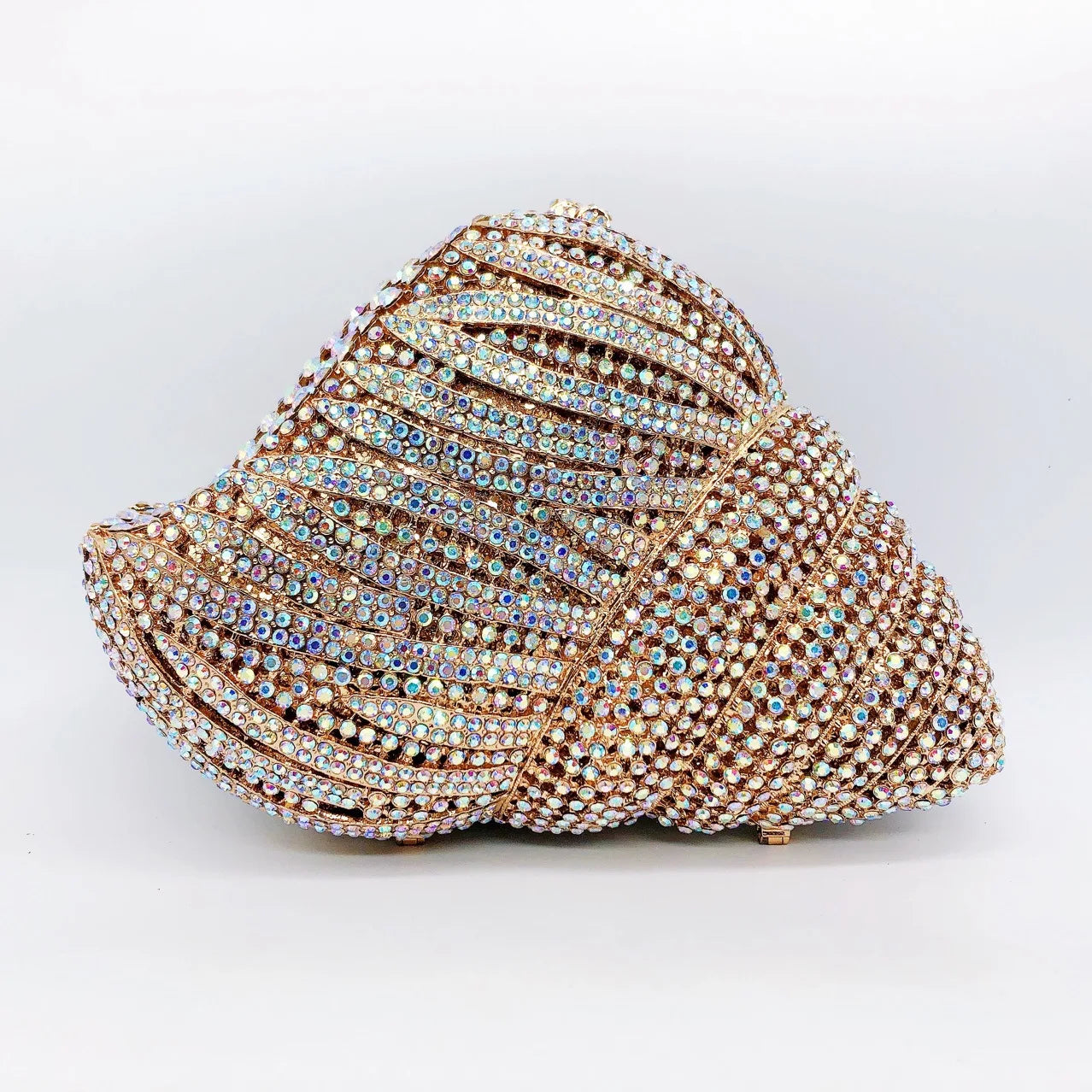 Rhinestone Hollow Clutch Bag